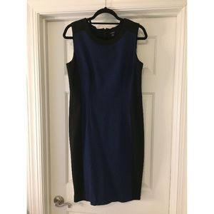 Ann Taylor Colorblock Sheath Ponte Dress
